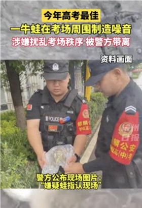 澳门正版资料大全免费更新牛蛙涉嫌扰乱考场秩序，已被警方逮捕，网友神评笑死人不偿命！-网易视频-图2